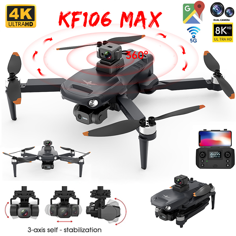 Drone Camera Wide Angle - 2022 NUOVO KF106 Max Drone 8K