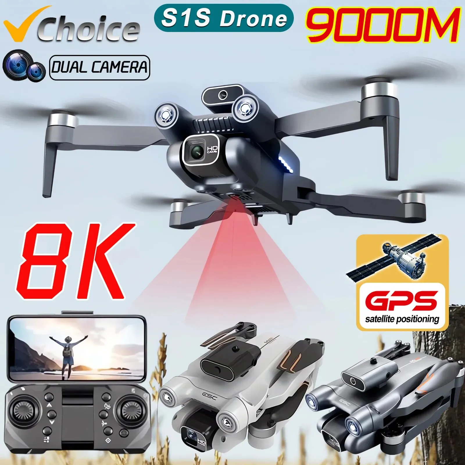 Drone Camera Mount - Nuovo S1S 5G GPS Drone Camera