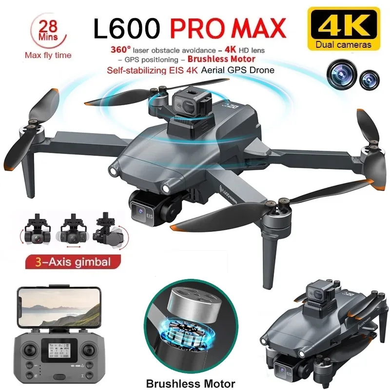 Drone Camera Hd - L600 PRO MAX GPS Drone Professionale