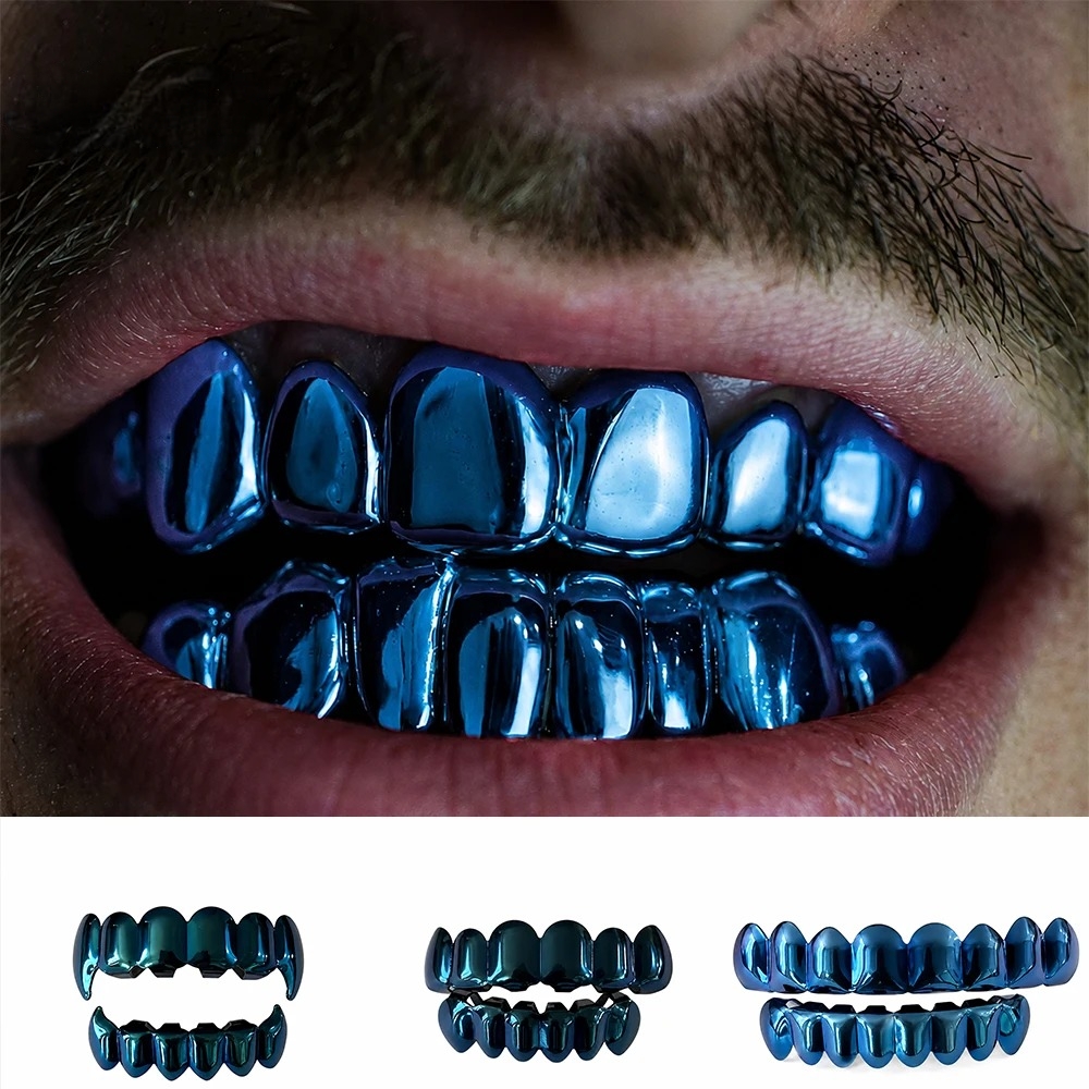 Drone Camera Stabilized - Set di Grillz Hip Hop Blu