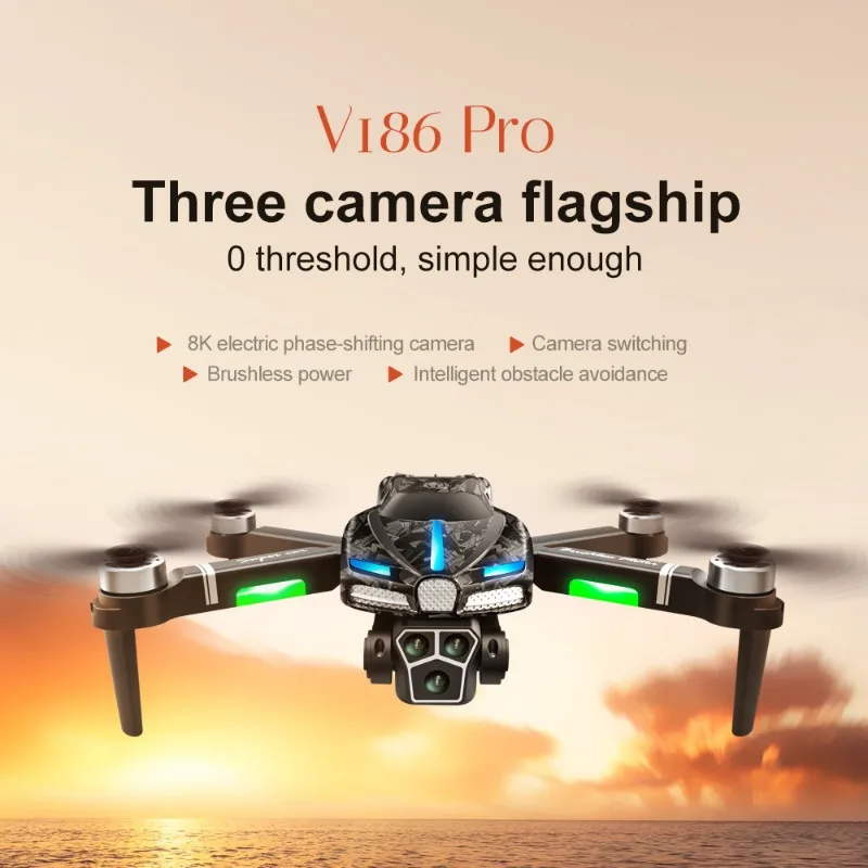 Nuovo V186 Pro Drone Motore Br - Drone Camera With Gimbal recensione e prezzo