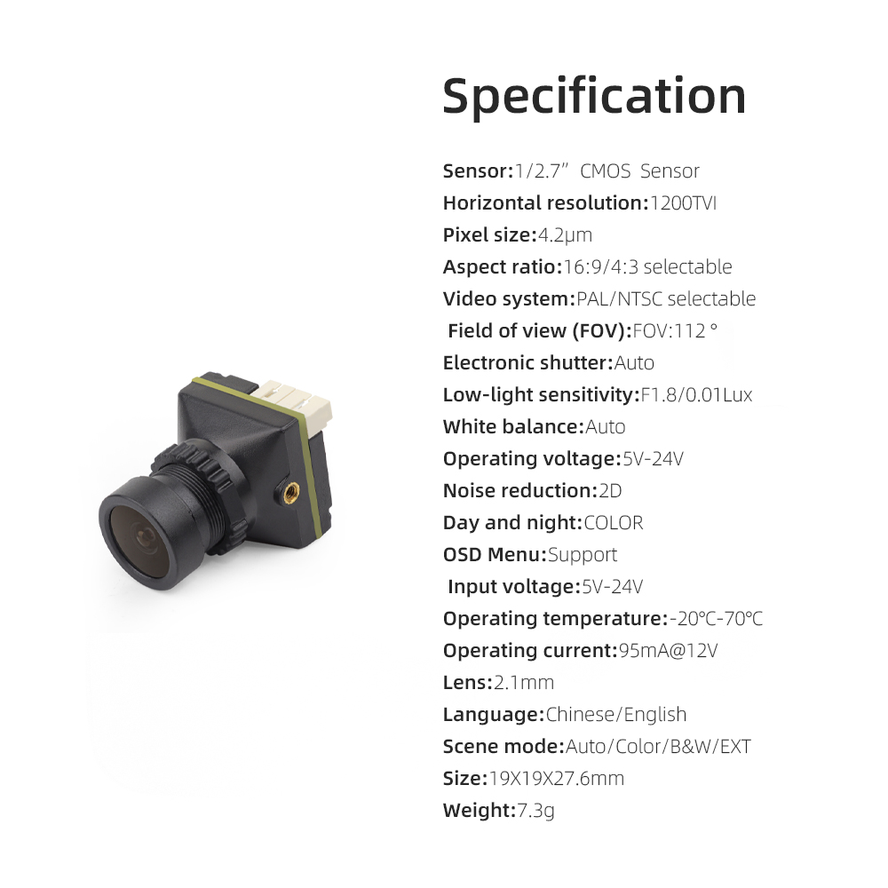 Telecamera FPV HGLRC L1 1200TV - Drone Camera Wide Angle recensione e prezzo